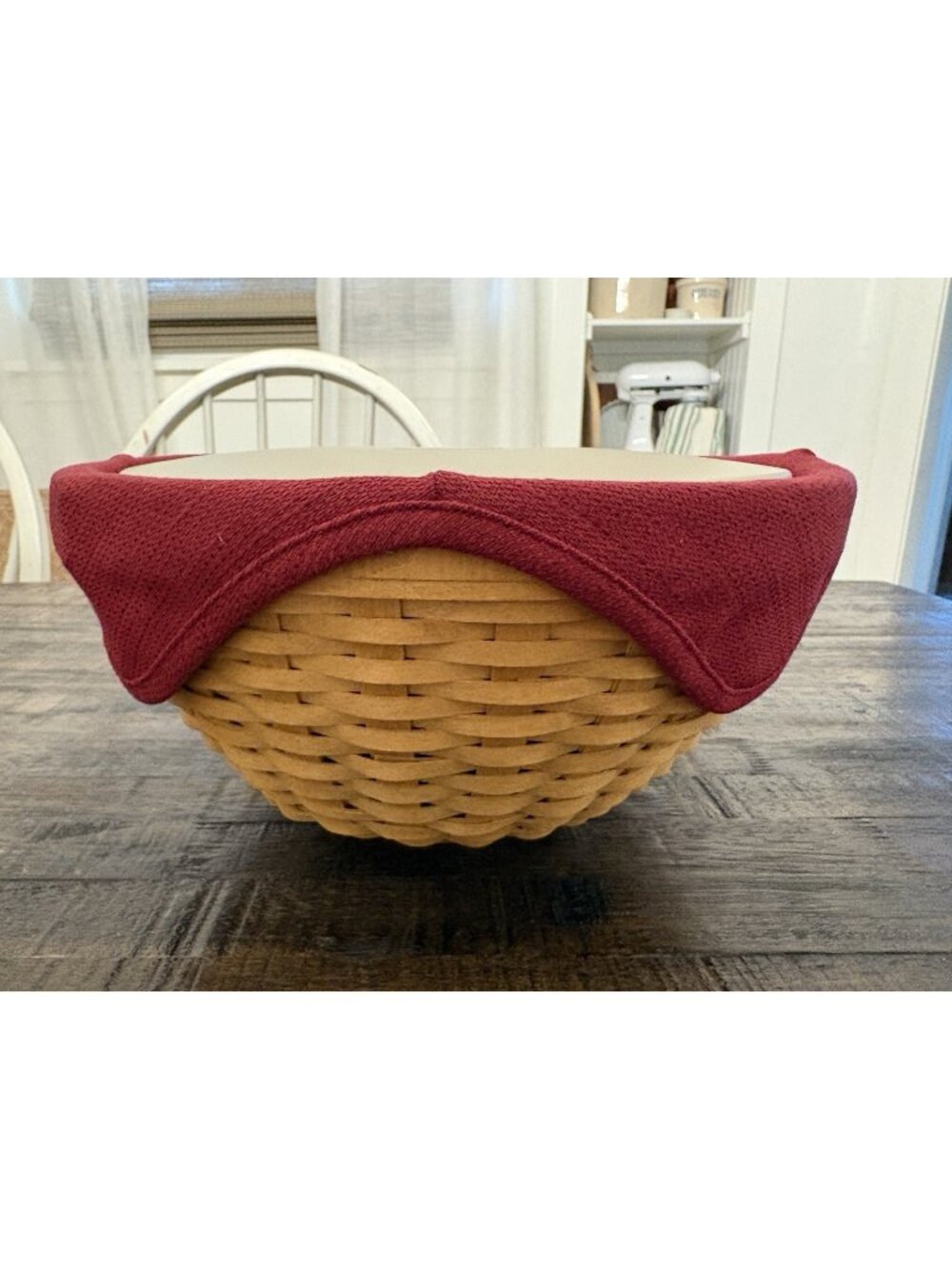 Longaberger 11” Basket Proudly American Spring Basket 10057 Red Liner